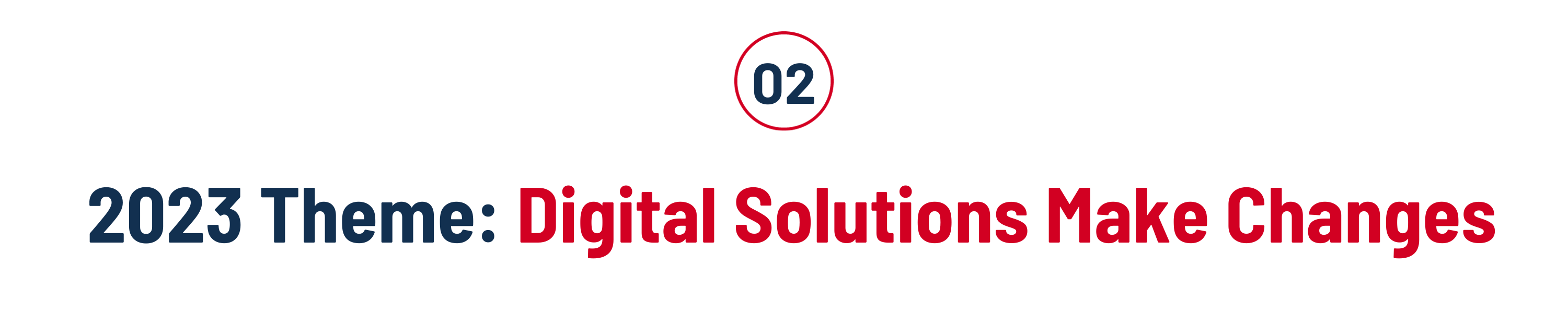 2023 Theme of V-ACTS: Digital Solutions Make Change