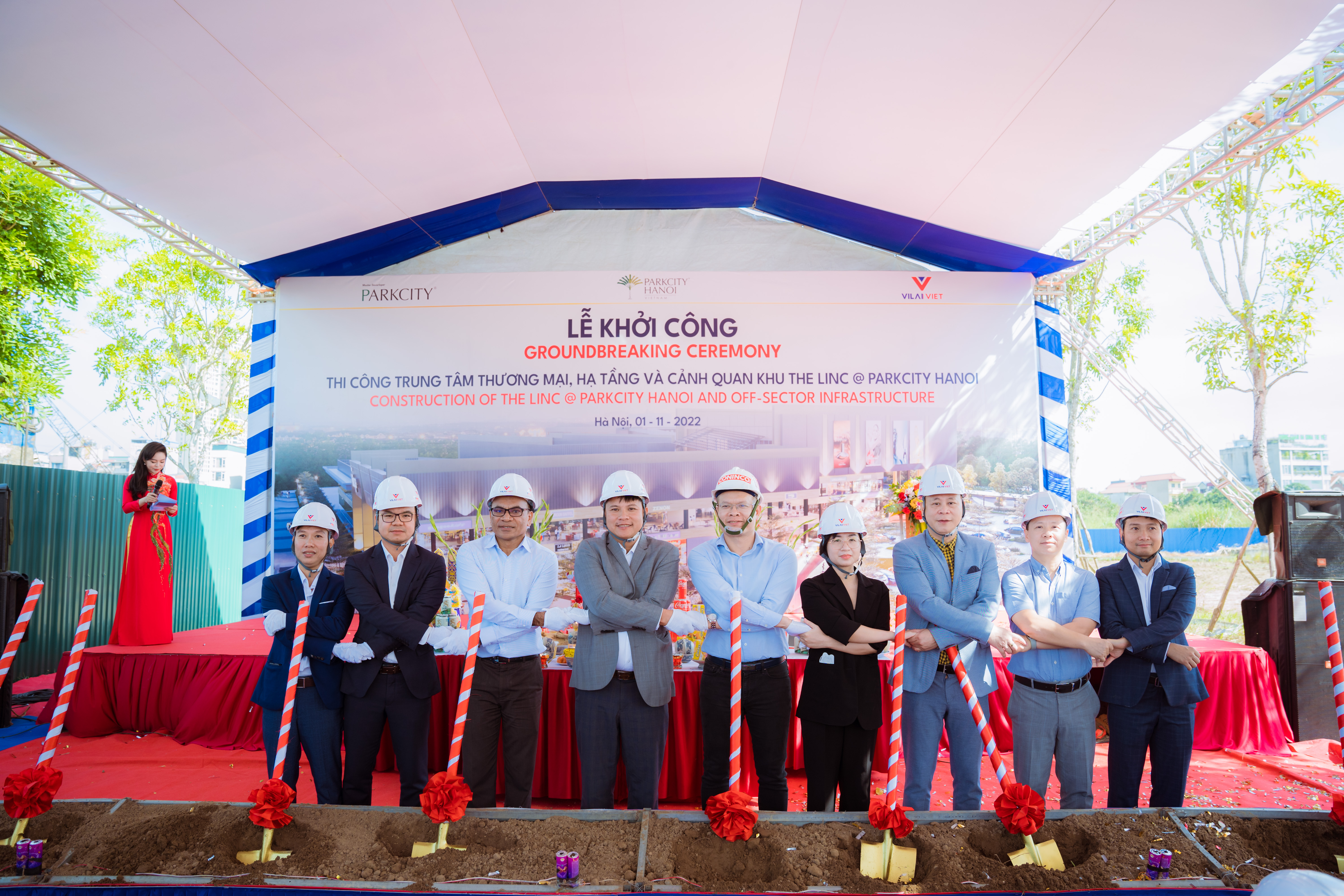 The groundbreaking ceremony of Park City Mall